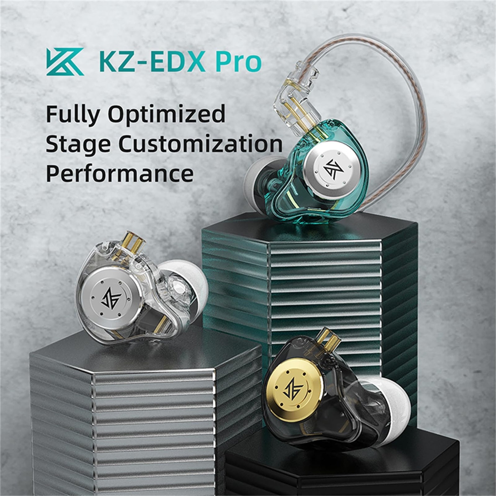 KZ EDX PRO Iem Gaming Earbuds with 1DD, Wired Earphones Headphones, KZ In-Ear...